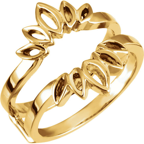 14k Yellow Gold Ring Guard, Size 6 14k Yellow Gold Ring Guard, Size 6