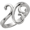 Metal Fashion Remount Ring in 14K White Gold (Size 6) Metal Fashion Remount Ring in 14K White Gold (Size 6)