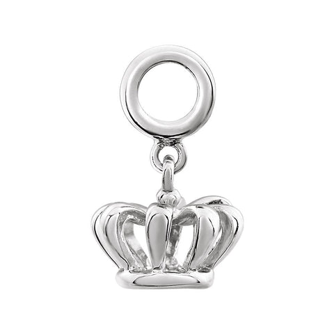 Sterling Silver 14.6x9.4mm Kera Crown Charm Sterling Silver 14.6x9.4mm Kera Crown Charm