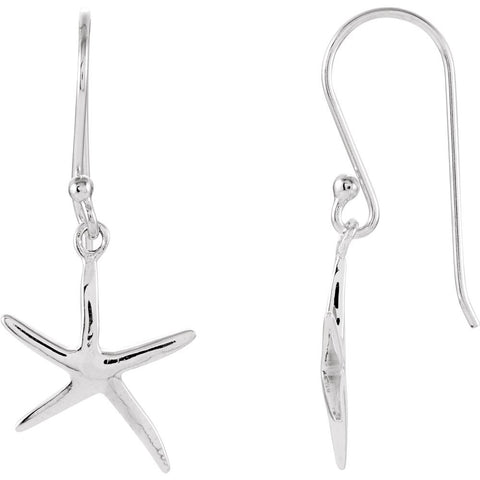 Sterling Silver Starfish Earrings Sterling Silver Starfish Earrings