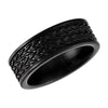 08.00 mm Cobalt Design Wedding Band Ring with Black PVD (Size 9 )