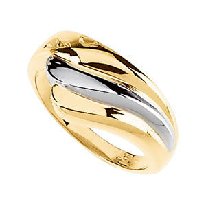10k Yellow Gold Freeform Ring, Size 6 10k Yellow Gold Freeform Ring, Size 6