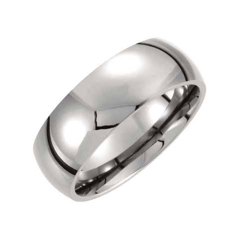 Titanium 8mm Domed Polished Band Size 11.5 Titanium 8mm Domed Polished Band Size 11.5