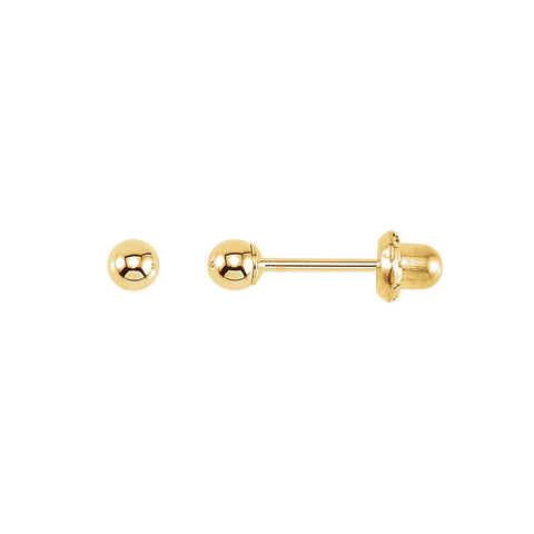 14k Yellow Gold Ball Inverness Piercing Earrings 14k Yellow Gold Ball Inverness Piercing Earrings