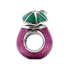 Sterling Silver 13.6x8.6mm Tropical Drink Bead Sterling Silver 13.6x8.6mm Tropical Drink Bead