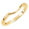 Wedding Band for Matching Engagement Ring with 04.10 mm Center Stone in 14k Yellow Gold ( Size 6 )