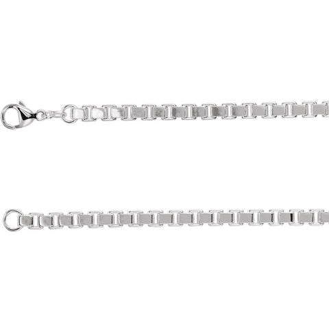 Sterling Silver 4.5mm Box 18" Chain Sterling Silver 4.5mm Box 18" Chain