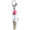 Sterling Silver Enamel Ice Cream Cone Charm Sterling Silver Enamel Ice Cream Cone Charm