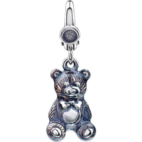 Sterling Silver Enamel Teddy Bear Charm Sterling Silver Enamel Teddy Bear Charm