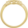 14k Yellow Gold Cross Ring, Size 7 14k Yellow Gold Cross Ring, Size 7