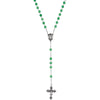 Green Jade Rosary in Sterling Silver