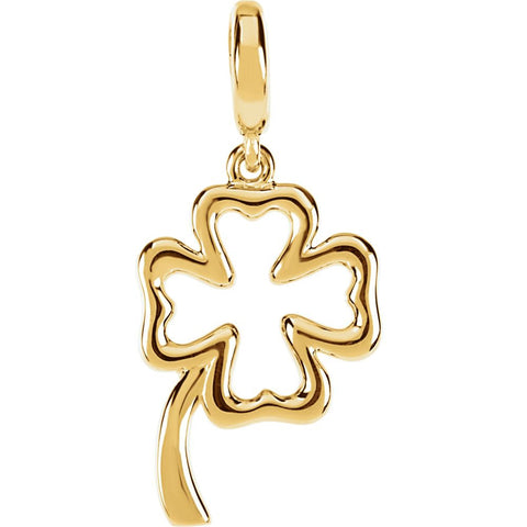 14k Yellow Gold Petite Clover Charm 14k Yellow Gold Petite Clover Charm