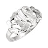 Initial Ring with Initial 'W' in 14k White Gold ( Size 6 ) Initial Ring with Initial 'W' in 14k White Gold ( Size 6 )