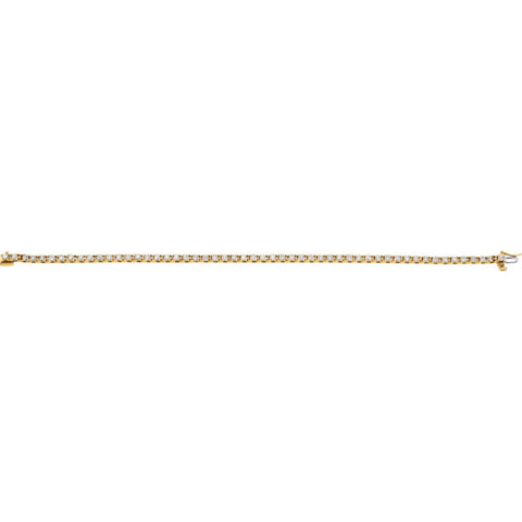 14k Yellow Gold 2 1/8 CTW Diamond Line Bracelet