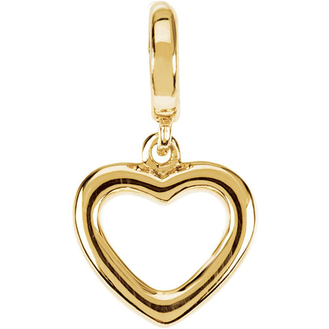 14k Yellow Gold Petite Heart Charm 14k Yellow Gold Petite Heart Charm