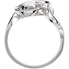 14k White Gold Freeform Ring, Size 6 14k White Gold Freeform Ring, Size 6