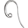 French Ear Wire With Ring in Sterling Silver French Ear Wire With Ring in Sterling Silver