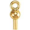 14k Yellow Gold Ball Dangle Mounting for Pearl 14k Yellow Gold Ball Dangle Mounting for Pearl
