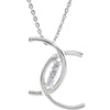 4 Cs of Purity Necklace in Sterling Silver