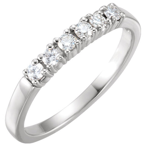 Platinum 1/4 CTW Diamond Anniversary Band, Size 6 Platinum 1/4 CTW Diamond Anniversary Band, Size 6
