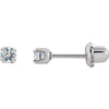 Stainless Steel 3mm Round Piercing Earrings Stainless Steel 3mm Round Piercing Earrings