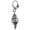 Sterling Silver 30x8mm Seashell Charm Sterling Silver 30x8mm Seashell Charm