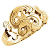 Initial Ring with Initial 'B' in 14k Yellow Gold ( Size 6 ) Initial Ring with Initial 'B' in 14k Yellow Gold ( Size 6 )
