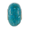 Kera Mosaic Turquoise Bead in Sterling Silver Kera Mosaic Turquoise Bead in Sterling Silver