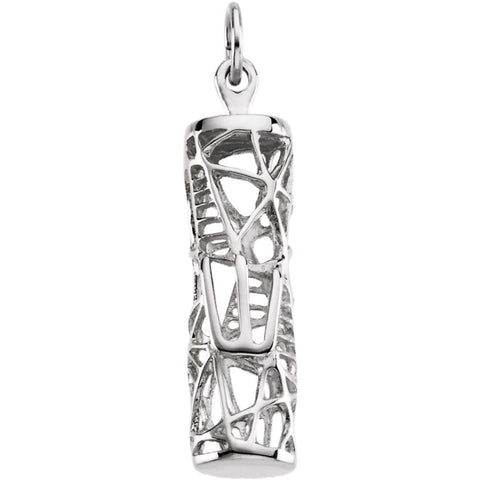 Sterling Silver 22.75x7.25mm Mezuzah Pendant Sterling Silver 22.75x7.25mm Mezuzah Pendant