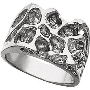 14k Yellow Gold Men's Solid Nugget Ring, Size 11 14k Yellow Gold Men's Solid Nugget Ring, Size 11
