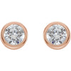 14k Rose Gold 1/3 CTW Diamond Earrings 14k Rose Gold 1/3 CTW Diamond Earrings