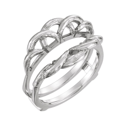 14k White Gold Ring Guard, Size 6 14k White Gold Ring Guard, Size 6
