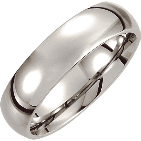 Cobalt 6mm Slightly Domed Band Size 8.5 Cobalt 6mm Slightly Domed Band Size 8.5