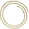 14K Yellow Gold 2.8mm Diamond Cut Rope 16-Inch Chain