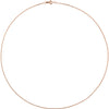 14k Rose Gold 1mm Diamond Cut Cable 20" Chain 14k Rose Gold 1mm Diamond Cut Cable 20" Chain