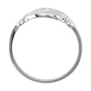 14k White Gold Initial Rings, Size 6 14k White Gold Initial Rings, Size 6