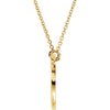 14k Yellow Gold Circle 16" Necklace 14k Yellow Gold Circle 16" Necklace