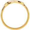 14k Yellow Gold Infinity-Inspired Ring, Size 7 14k Yellow Gold Infinity-Inspired Ring, Size 7