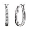 14K White Gold 1/3 CTW Diamond Inside/Outside Hoop Earrings 14K White Gold 1/3 CTW Diamond Inside/Outside Hoop Earrings