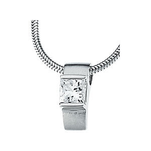 Sterling Silver Cubic Zirconia Necklace Sterling Silver Cubic Zirconia Necklace