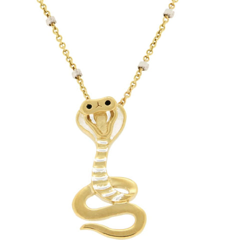 18k Yellow Gold Vermeil Serpent 17" Necklace for Temptation 18k Yellow Gold Vermeil Serpent 17" Necklace for Temptation