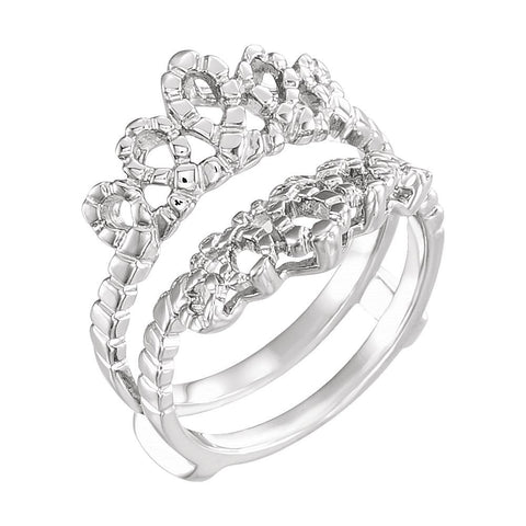 14k White Gold Ring Guard, Size 6 14k White Gold Ring Guard, Size 6