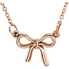 Knotted Bow 18-Inch Necklace in 14K Rose Gold Knotted Bow 18-Inch Necklace in 14K Rose Gold