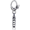Sterling Silver Enamel Shield & Wing Charm Sterling Silver Enamel Shield & Wing Charm