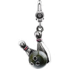 17.00x12.00 mm Bowling Pin and Ball Charm in Sterling Silver 17.00x12.00 mm Bowling Pin and Ball Charm in Sterling Silver