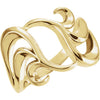 Metal Fashion Ring in 14k Yellow Gold ( Size 6 ) Metal Fashion Ring in 14k Yellow Gold ( Size 6 )