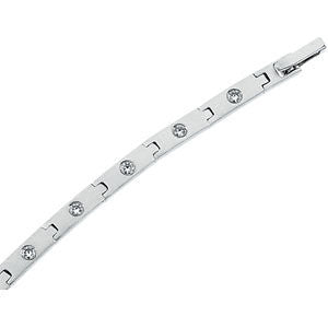 Sterling Silver Cubic Zirconia Line 7" Bracelet Sterling Silver Cubic Zirconia Line 7" Bracelet