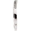 14k White Gold 1/10 CTW Diamond Band, Size 7 14k White Gold 1/10 CTW Diamond Band, Size 7