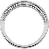 14k White Gold 1/8 CTW Diamond Band, Size 7 14k White Gold 1/8 CTW Diamond Band, Size 7