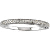 14k White Gold 1/8 CTW Diamond Band, Size 7 14k White Gold 1/8 CTW Diamond Band, Size 7